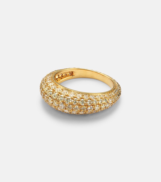 18kt gold ring with diamonds | Kamyen