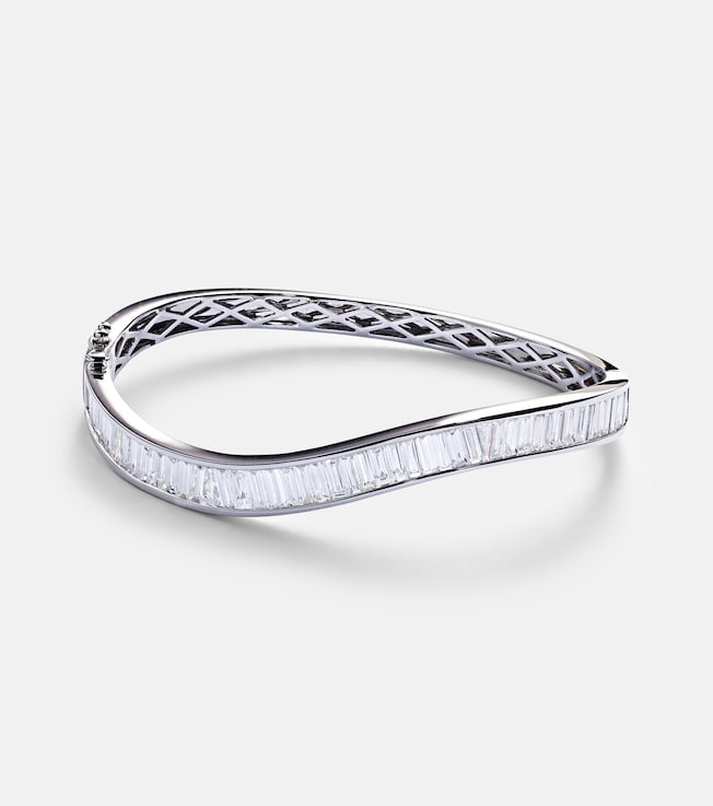 Saturn 18kt white gold bracelet with diamonds | Anita Ko