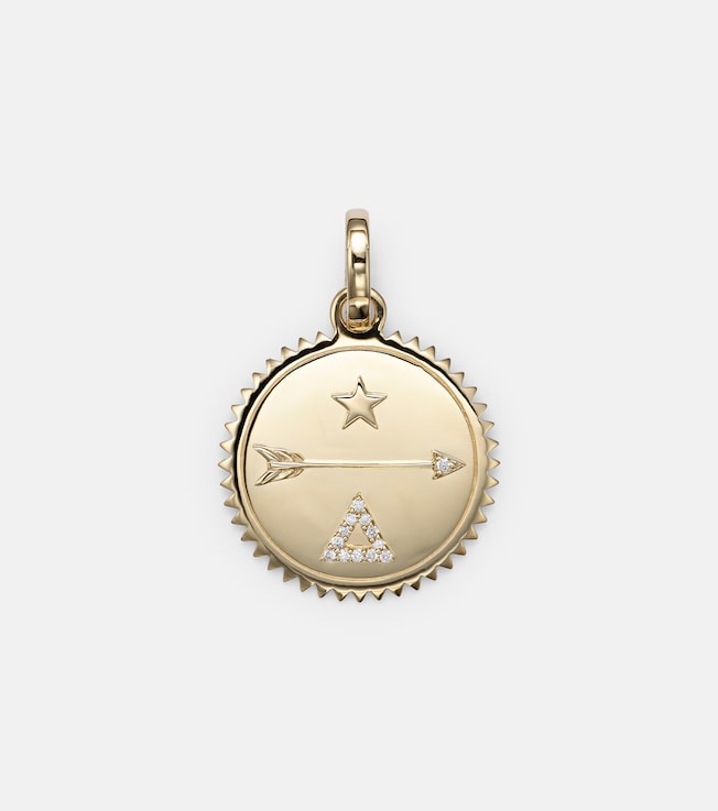 Dream Medium 18kt gold pendant with diamonds | FoundRae