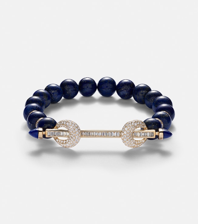 Chakra 18kt gold bracelet with gemstones | Ananya