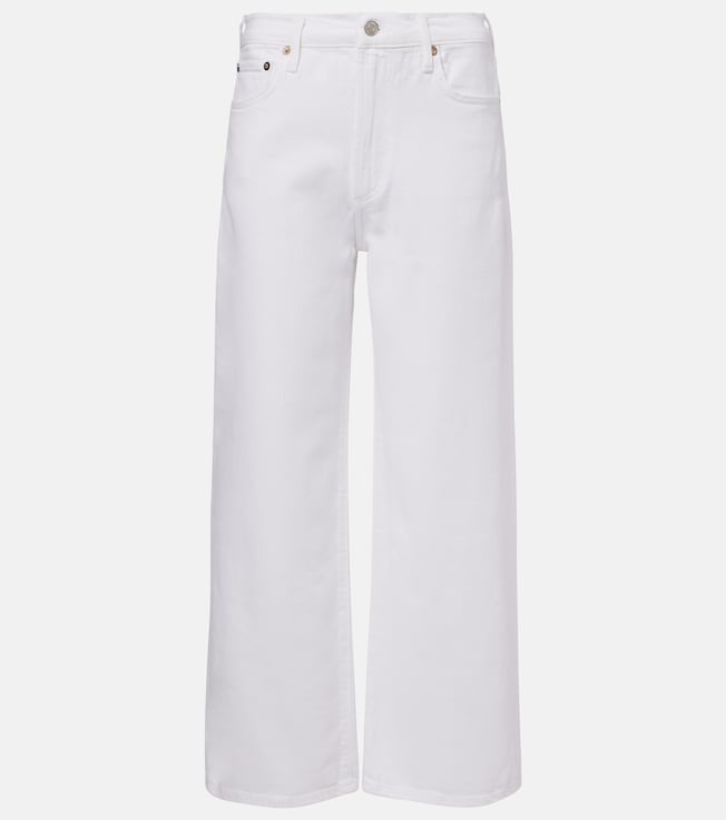 Harper Crop mid-rise wide-leg jeans | Agolde