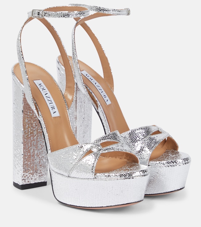 Sinner leather platform sandals | Aquazzura