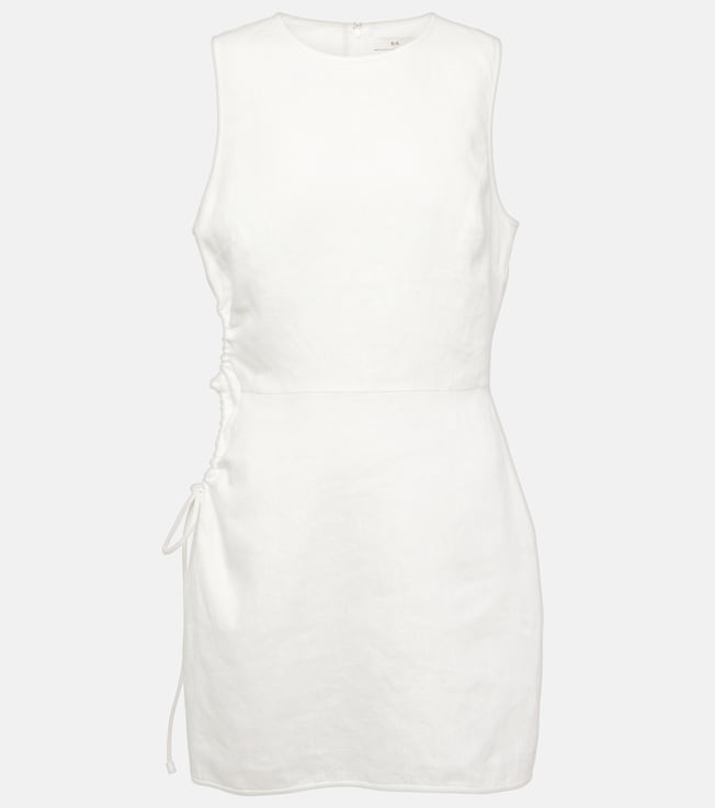 D'Orsay cutout linen minidress | SIR