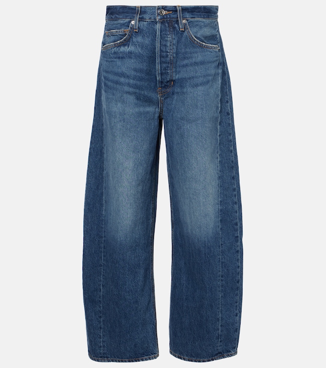 Ryder high-rise barrel-leg jeans | Veronica Beard