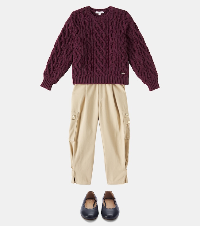 棉质工装裤 | Chloé Kids