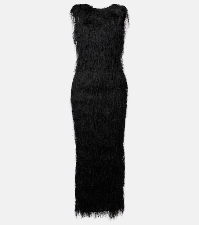 Fringe open-back maxi dress | Entire Studios
