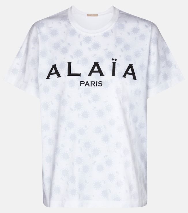 Logo cotton jersey T-shirt | Alaïa