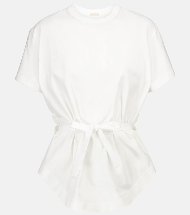 Peplum cotton T-shirt | Alaïa