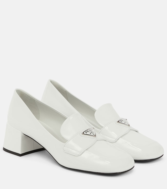 Patent leather loafer pumps | Prada