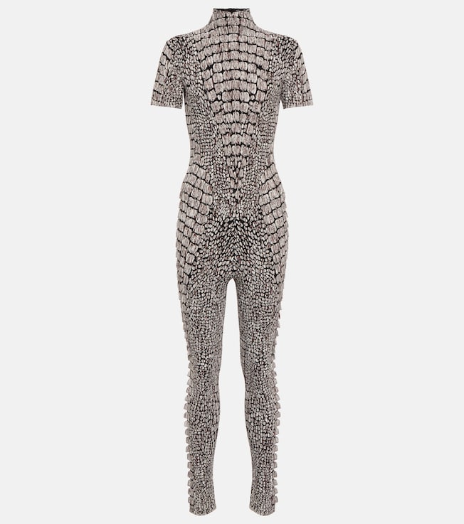 Jacquard jersey jumpsuit | Alaïa