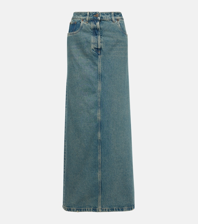 Denim maxi skirt | Prada