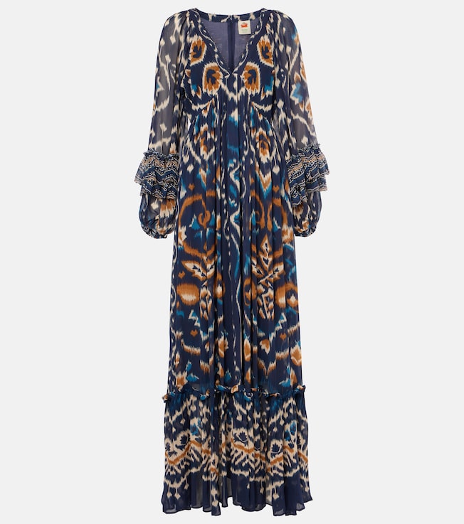 Gathered floral maxi dress | Farm Rio
