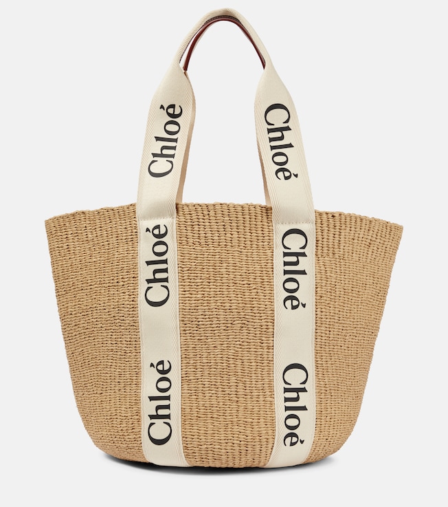 x Mifuko Woody Large raffia tote | Chloé