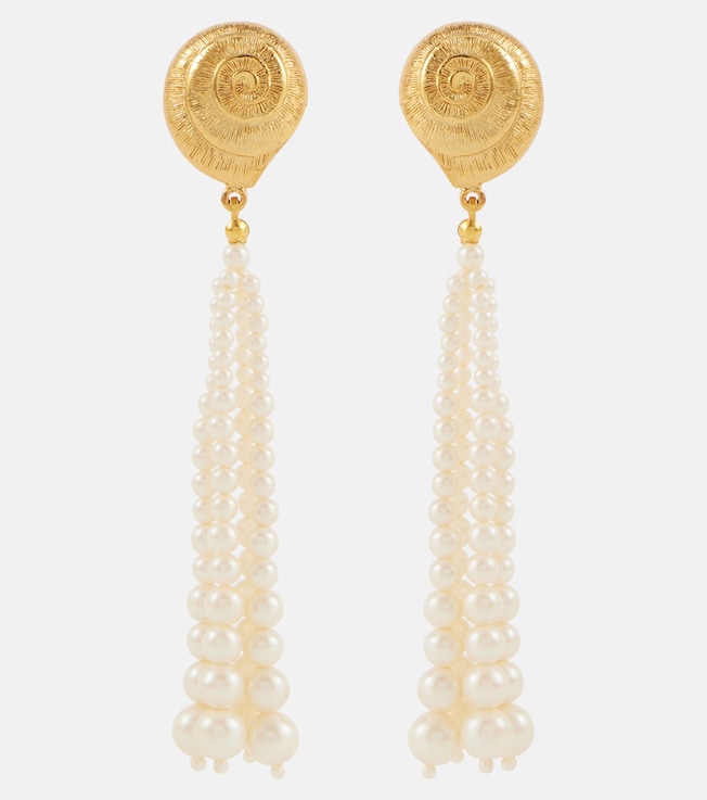 Marcelline faux pearl drop earrings | Jennifer Behr