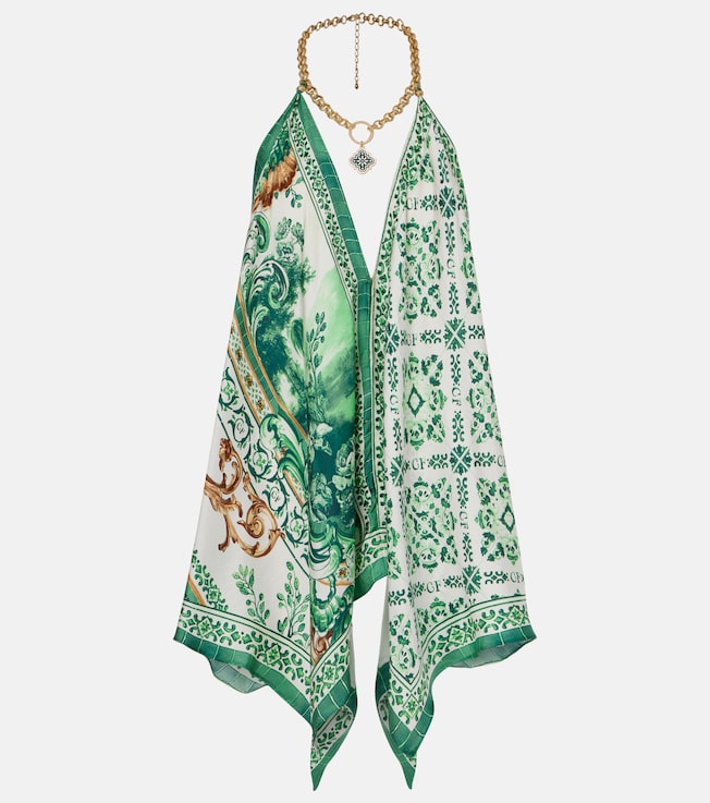 Printed silk camisole | Camilla