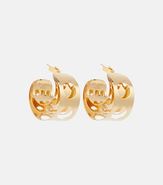Cutout hoop earrings | Alaïa
