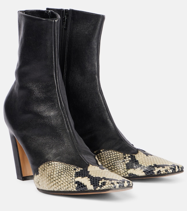 Nevada leather ankle boots | Khaite