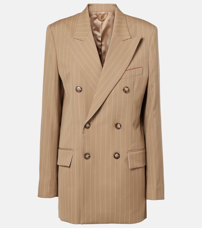 Pinstripe virgin wool blazer | Victoria Beckham