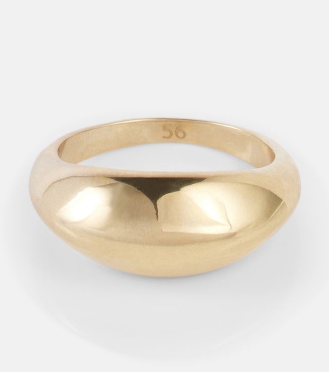 Gold-plated sterling silver ring | Lemaire