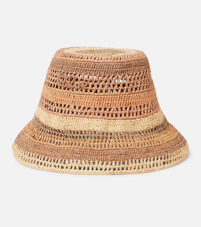Sunset raffia bucket hat | Chloé