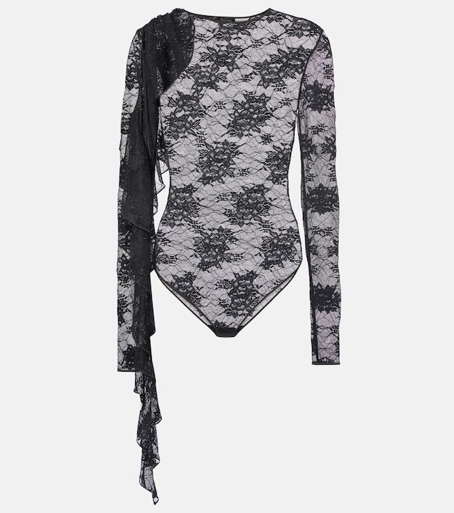 Draped lace bodysuit | Oséree