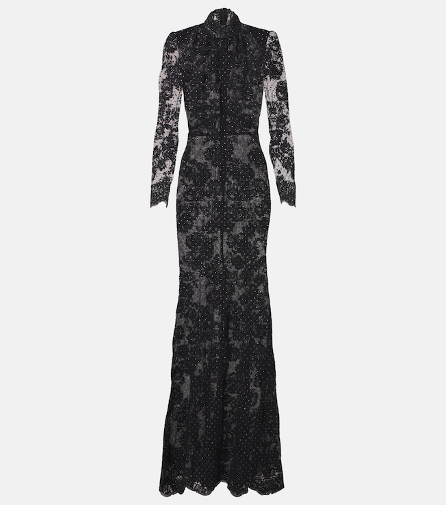 Embellished lace gown | Self-Portrait