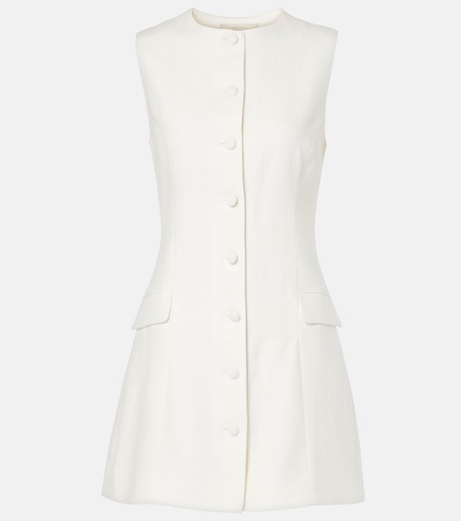 Twill linen minidress | Faithfull