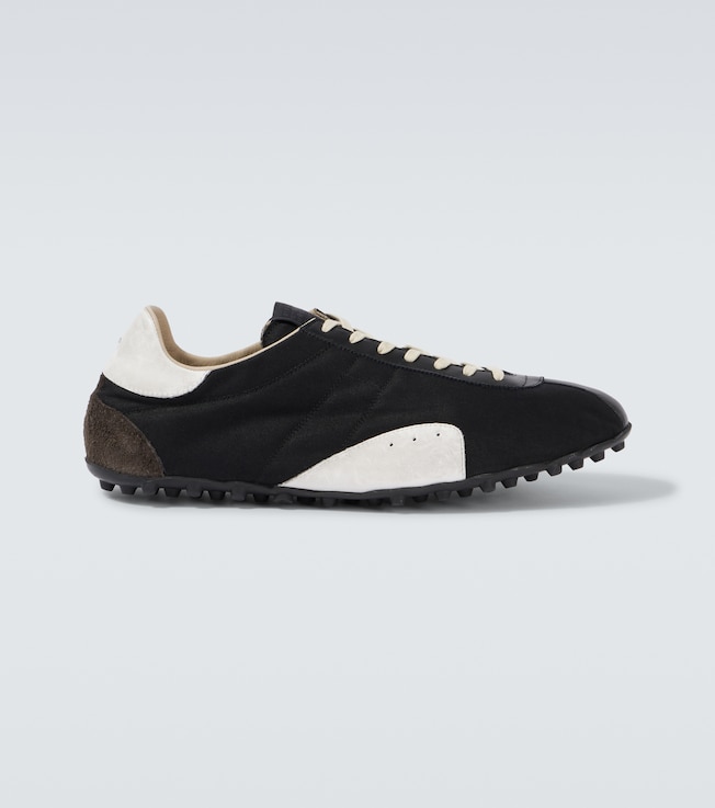 Sprinters drill and leather sneakers | Maison Margiela