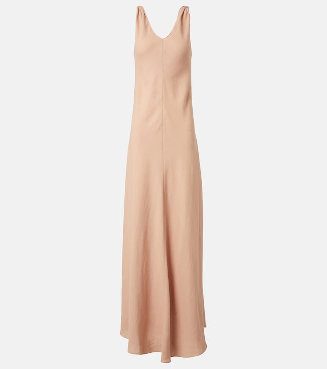 Callie linen crêpe maxi dress | Loro Piana