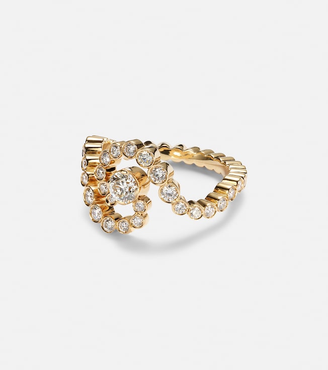 Ocean de Ciel 18kt gold ring with diamonds | Sophie Bille Brahe