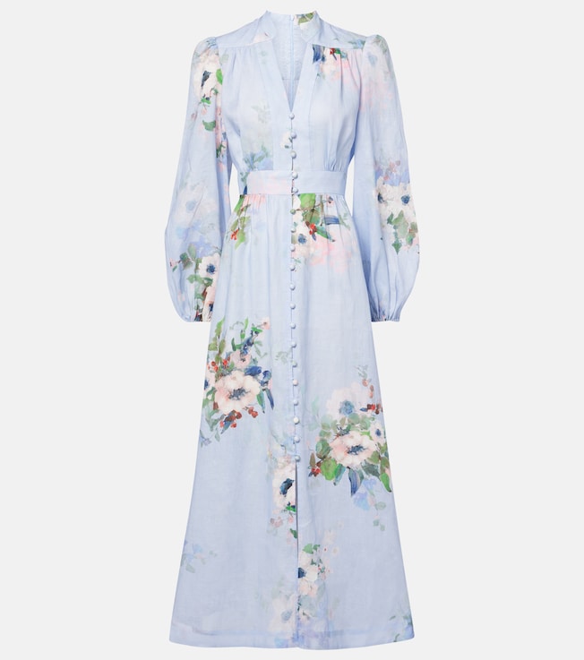 Everley linen midi dress | Zimmermann