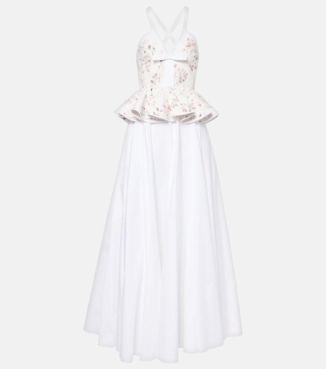 Ruffled floral lace gown | Giambattista Valli