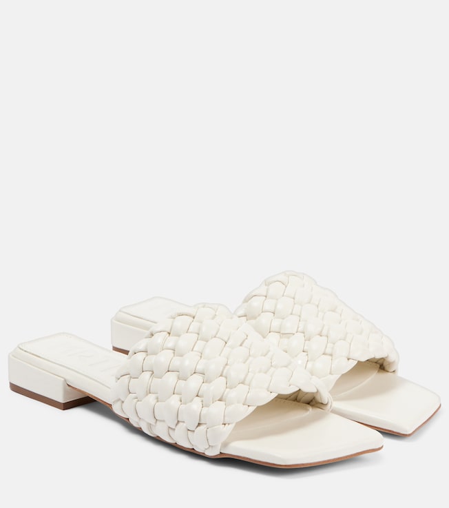 Aster woven leather slides | Souliers Martinez
