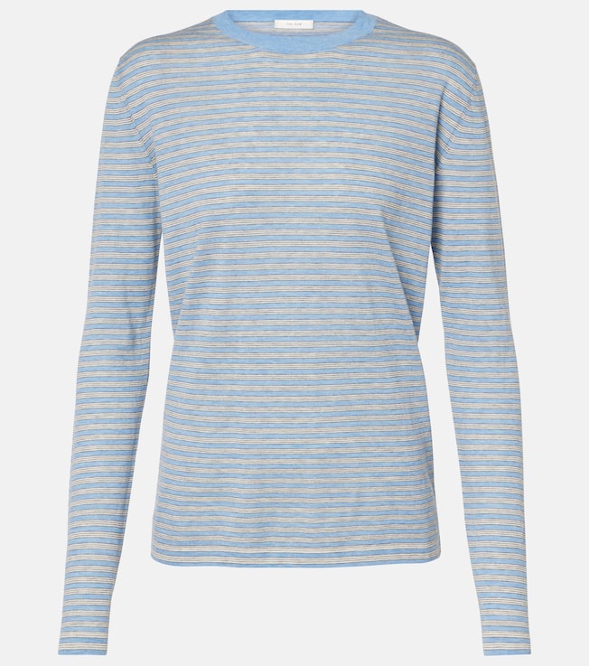 Juhi striped cotton and cashmere sweater | The Row