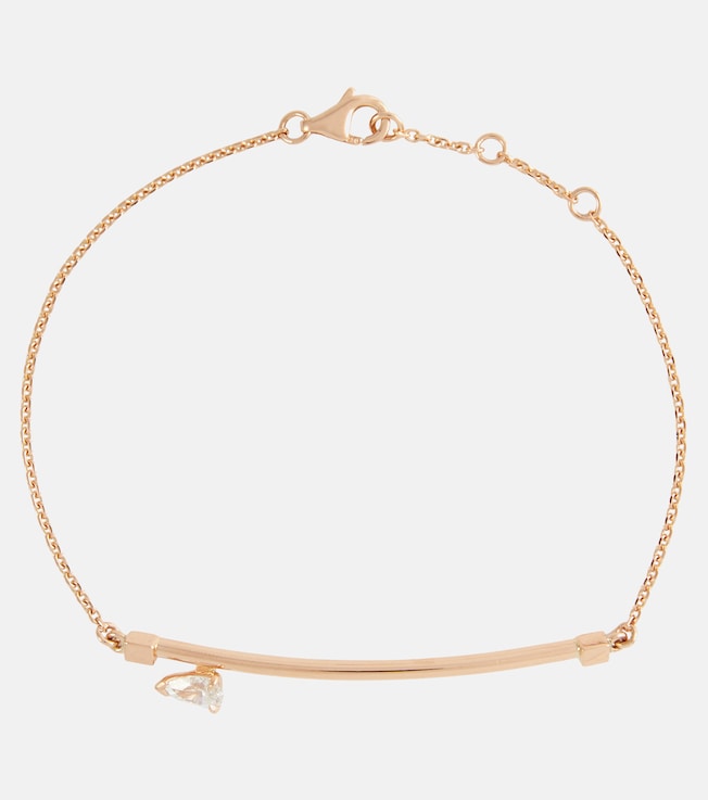 Serti Sur Vide 18kt rose gold bracelet with diamond | Repossi