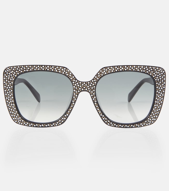 Embellished square sunglasses | Celine Eyewear