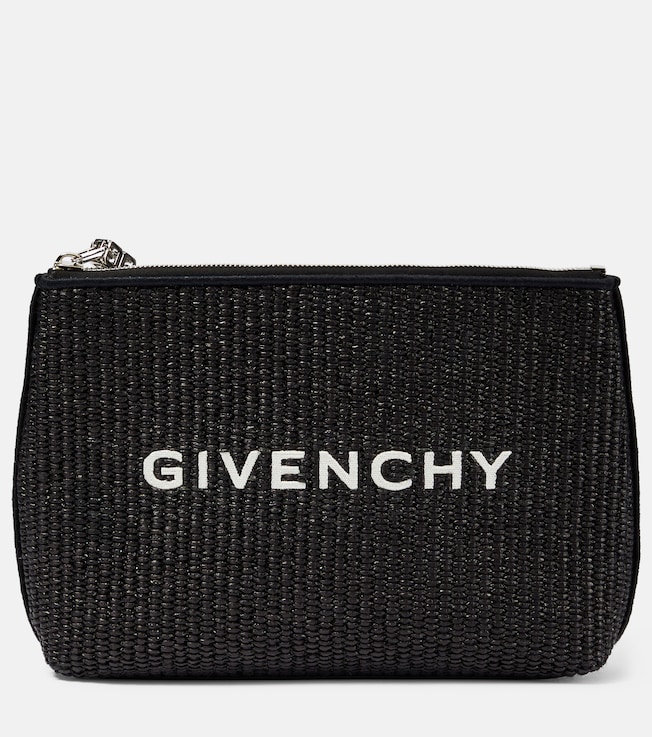 Logo raffia clutch | Givenchy