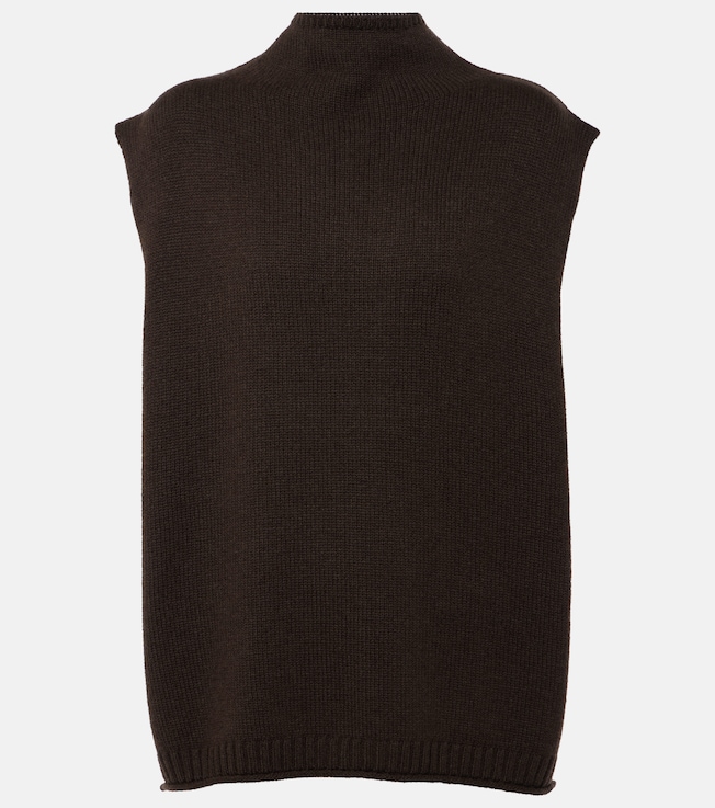 Tova mockneck cashmere sweater vest | Lisa Yang