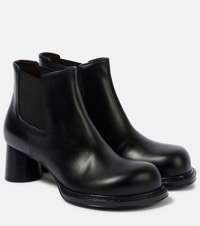 Cliff 50 leather ankle boots | Bottega Veneta