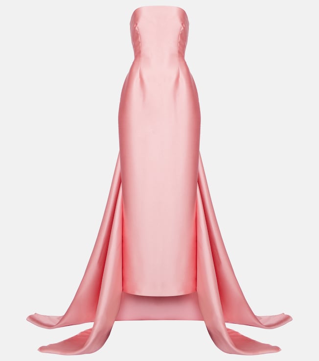 Imani strapless twill gown | Solace London