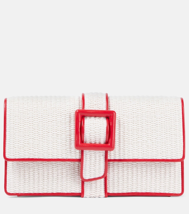 Maycap raffia-effect clutch | Manolo Blahnik
