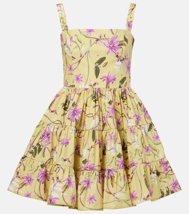 Lima printed cotton minidress | Agua by Agua Bendita