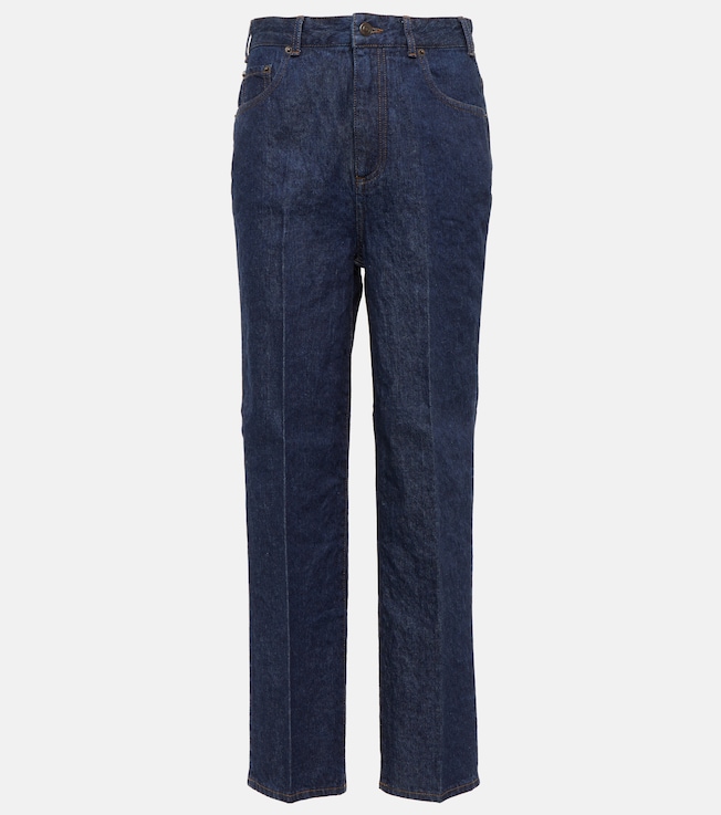 High-rise straight-leg jeans | Loro Piana