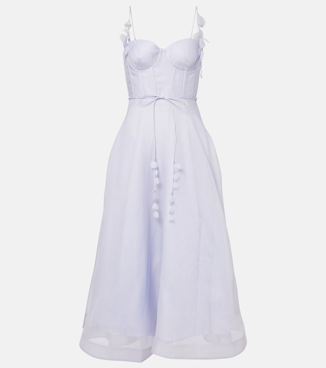 Natura linen and silk corset dress | Zimmermann