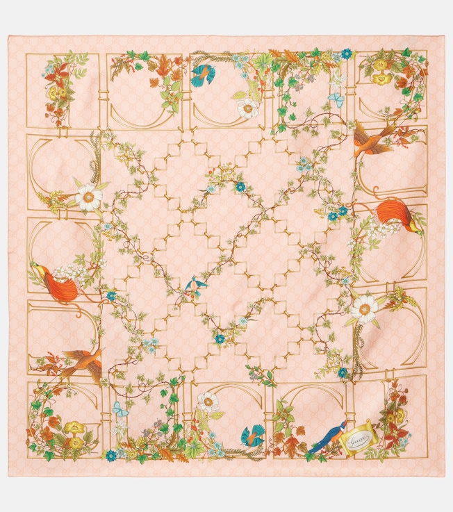 GG floral silk scarf | Gucci