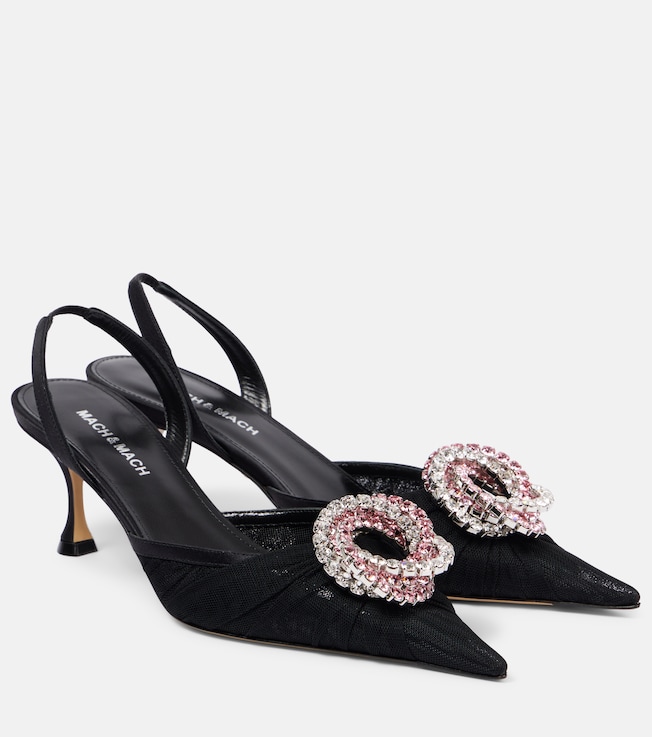Galaxy embellished slingback pumps | Mach & Mach