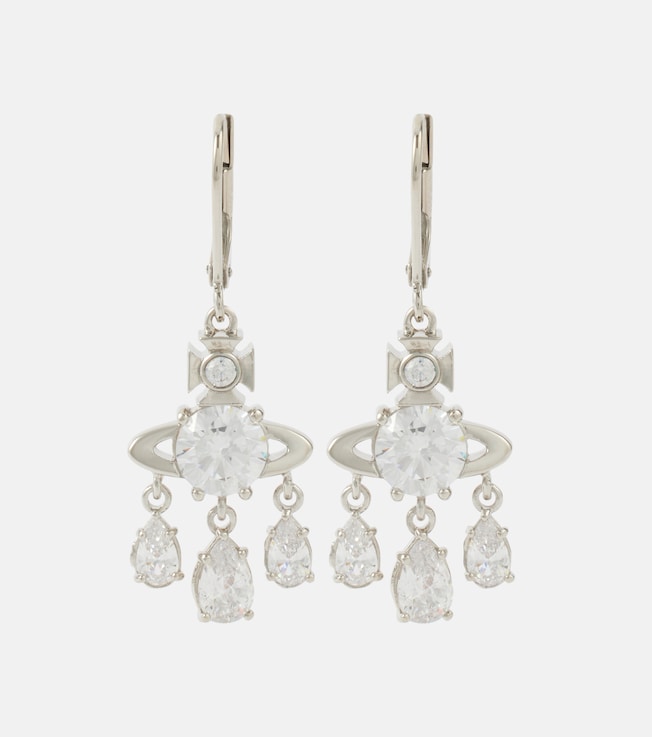 Joaquina Orb embellished drop earrings | Vivienne Westwood