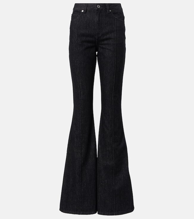 High-rise flared jeans | Self-Portrait