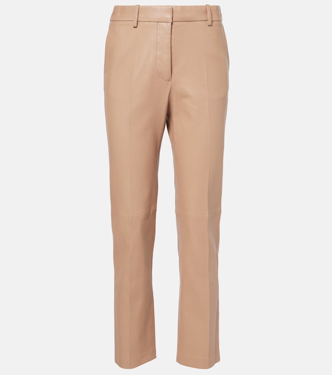 Coleman leather straight pants | Joseph