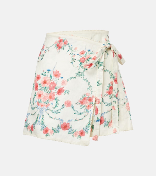 Luna Mosqueta floral linen beach cover-up | Agua by Agua Bendita